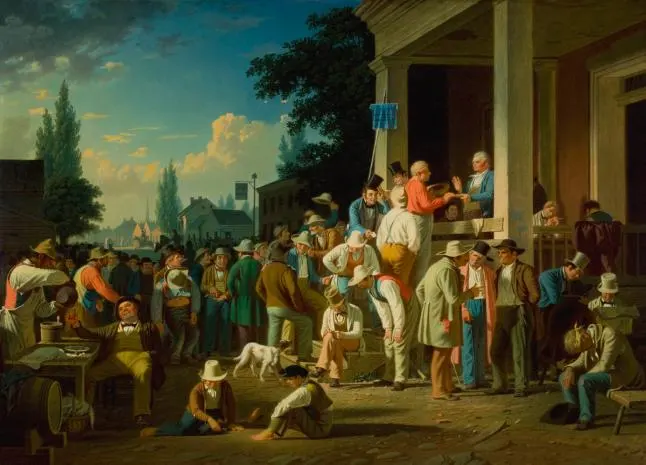 The County Election by George Caleb Bingham